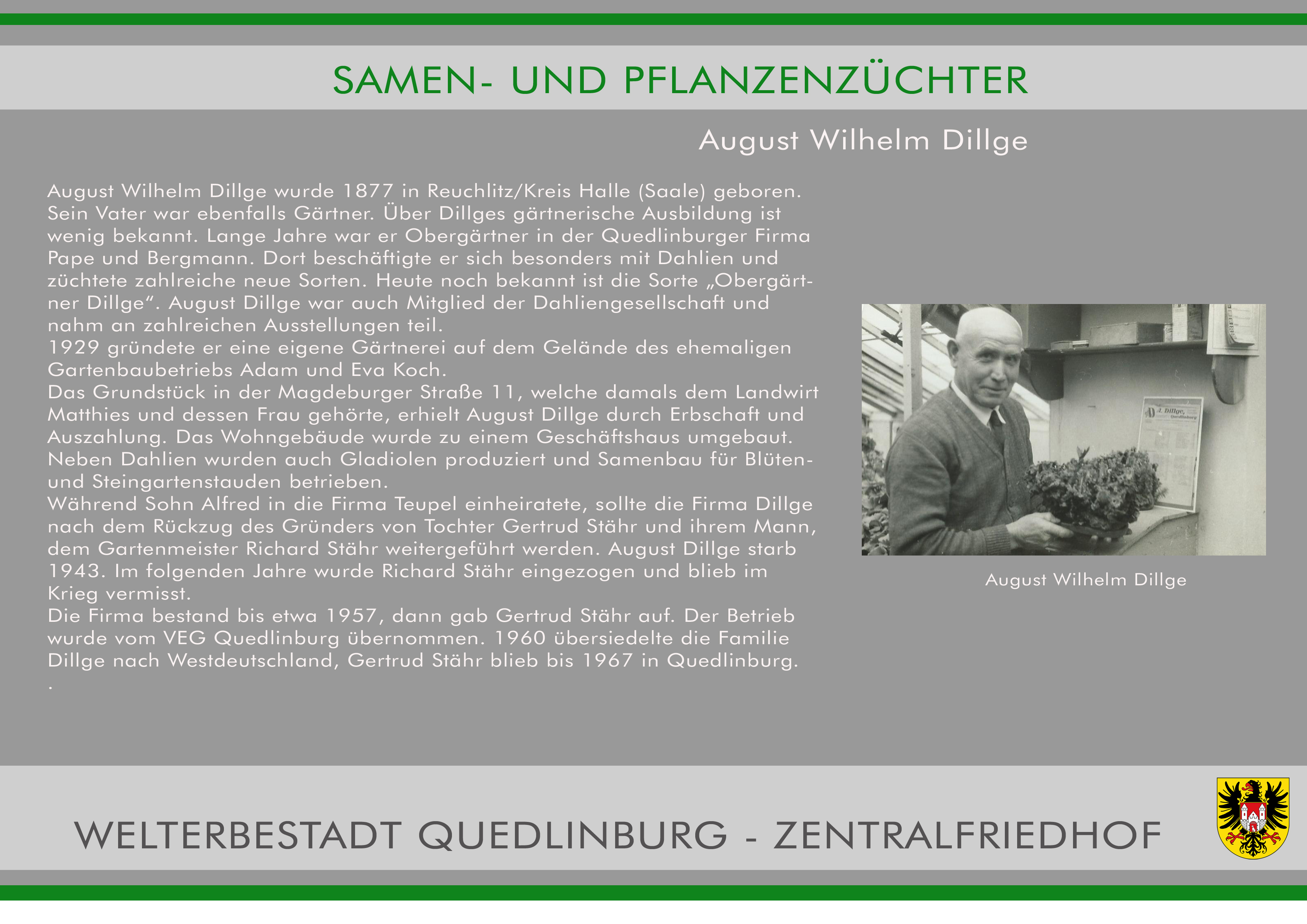 Zentralfriedhof NN August Dillge