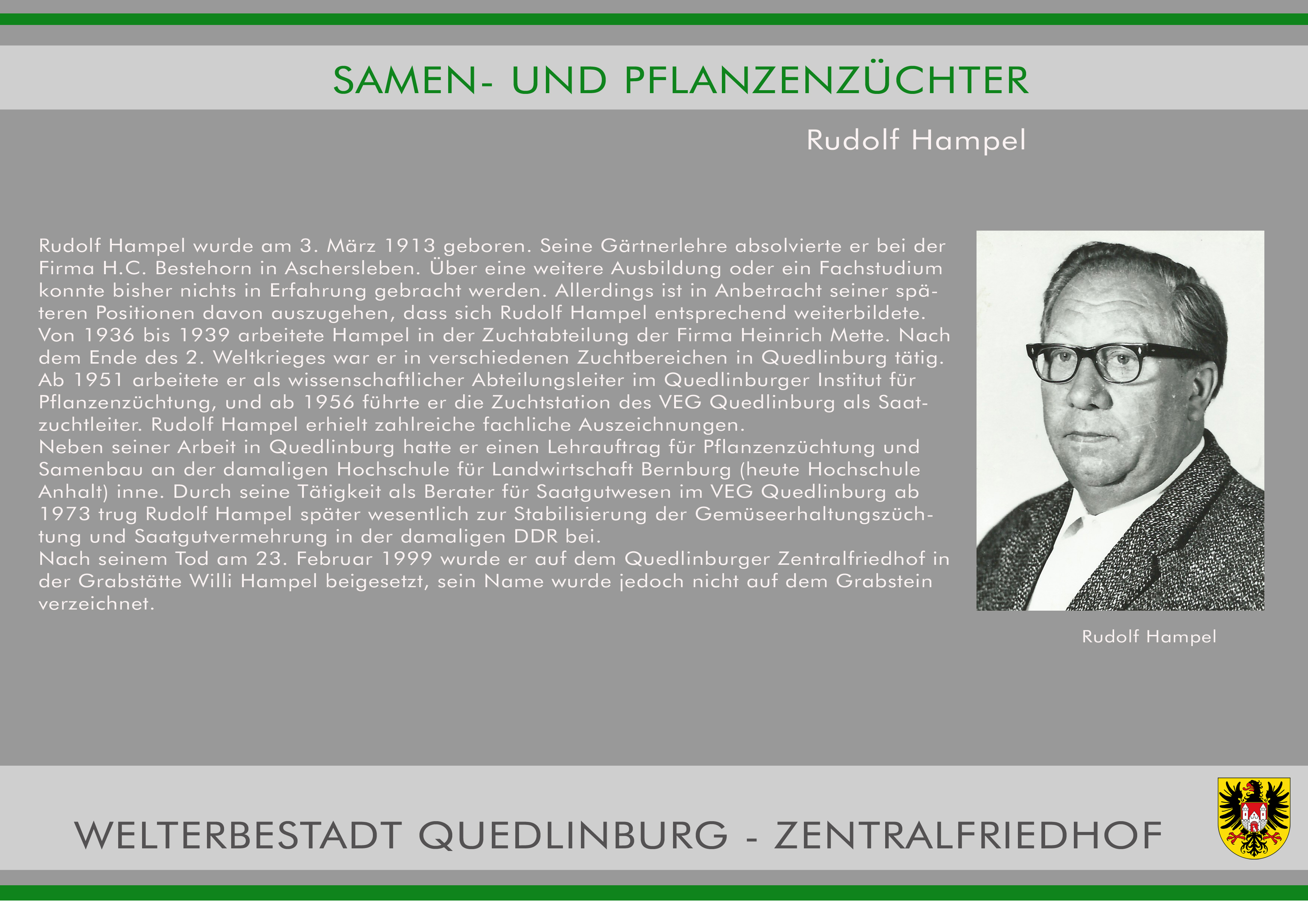 Zentralfriedhof NN Rudolf Hampel